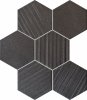 Tubądzin Mozaika Horizon hex black 28,9x22,1